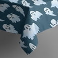 thumbnail image 4 of Dark Blue Halloween Ghosts Rectangle Tablecloth 60"x120",Waterproof Polyester Rectangle Table Cloth, Wipeable Spillproof Polyester Tablecloth for Dining, Camping, Indoor and Outdoor, 4 of 6