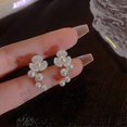 thumbnail image 2 of Pendientes de gota de perla con flores francesas 2023 shaofei HYFAD, 2 of 4
