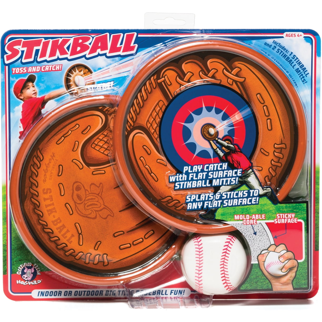 Hog Wild Stikball Mitts + Stikball Lawn Game