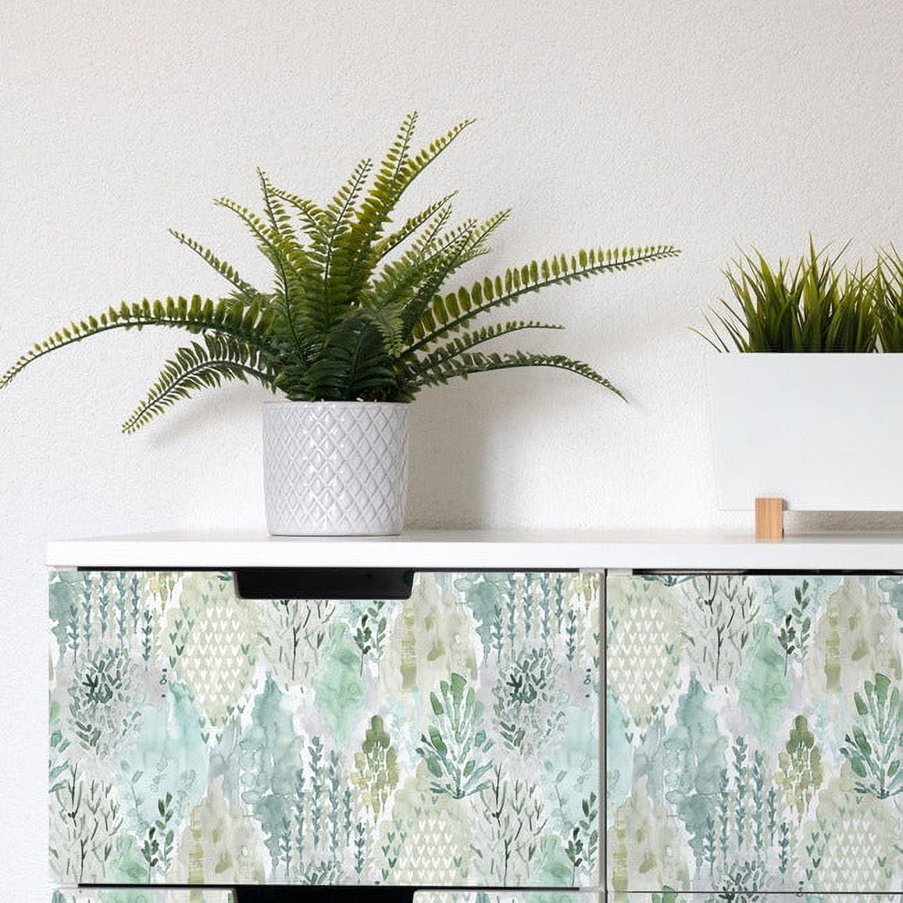 RoomMates Watercolor Tree Mosaic Peel and Stick Wallpaper