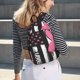 thumbnail image 5 of Disketp Ribbon Breast Cancer Awareness Mochila de Lona Estampada, Mochila Escolar de Viaje Ligera para Estudiantes y Portátil-Small, 5 of 5