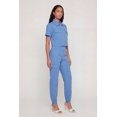 thumbnail image 3 of Women's Nylon Short Sleeve Cropped Button Front Shirt, 3 of 4