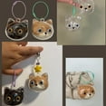thumbnail image 3 of Minimalists Pet Hair Memorial Charm Plastic Keepsakes Box Cats Head Shape Furs Collector With Metal Attachments Rings, 3 of 9