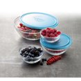 thumbnail image 3 of Duralex Lys Bols Ronds Empilables avec Couvercle Bleu 5 Pcs, 3 of 4