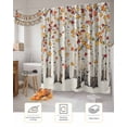 thumbnail image 7 of Fall Shower Curtain Watercolor Maple Leaves Bathroom Curtains with Hooks, Waterproof Fabric Tree Forest Thanksgiving Bath Shower Curtains Set for Bathroom Bathtubs Decor 36x72 Inch, 7 of 7