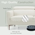 thumbnail image 6 of Gymax Modern Loveseat 72.5'' Fabric Sofa Couch w/ Adjustable Headrest & Metal Legs White, 6 of 10
