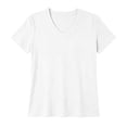 thumbnail image 2 of Elwylmiz Women's V Neck T Shirt Short Sleeve Basic Tee Tops Casual Soft Comfy Summer Fall Shirts, 2 of 5
