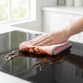 thumbnail image 5 of Unique Bargains 3Pcs Hanging Microfiber Reusable Kitchen Dish Cloths Light Pink 10" x 10", 5 of 8