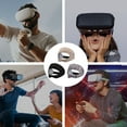 thumbnail image 5 of VR Mask Cover, Eye Face Cover Breathable Sweat Band for Meta/Oculus Quest 3 Quest2, Vision Pro Headset, Quest Pro, PSVR2 and Virtual Reality Game-Black, 5 of 7