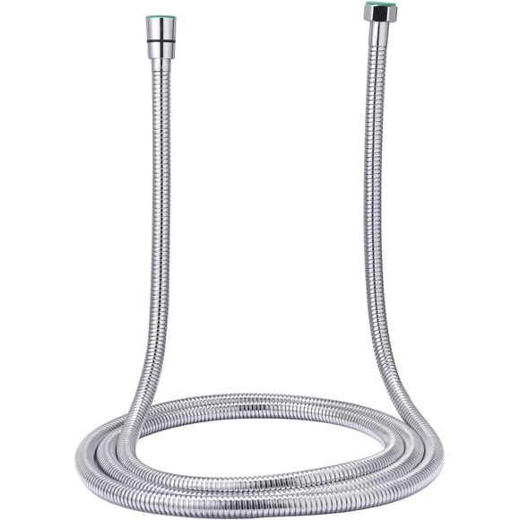 SR SUN RISE 2.45 Meters/96 Inches/8 Ft. Flexible 304 Stainless Steel Replacement Shower Hose Extra Long with Brass Fittings. Explosion-Proof. Polished Chrome