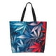 thumbnail image 1 of Balery Red And Blue Leaves Bolsa Tote Estilo Estético con Cremalleras, Bolsa de Hombro, Bolsa de Compras Grande y Plegable, 1 of 8