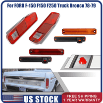 Woudy 6 Pcs Tail Light Side Fender Lens Kit for Ford F-150 F150 F250 Truck Bronco 1978-1979