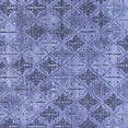 thumbnail image 1 of Ahgly Company Machine Washable Indoor Square Oriental Blue Industrial Area Rugs, 5' Square, 1 of 4