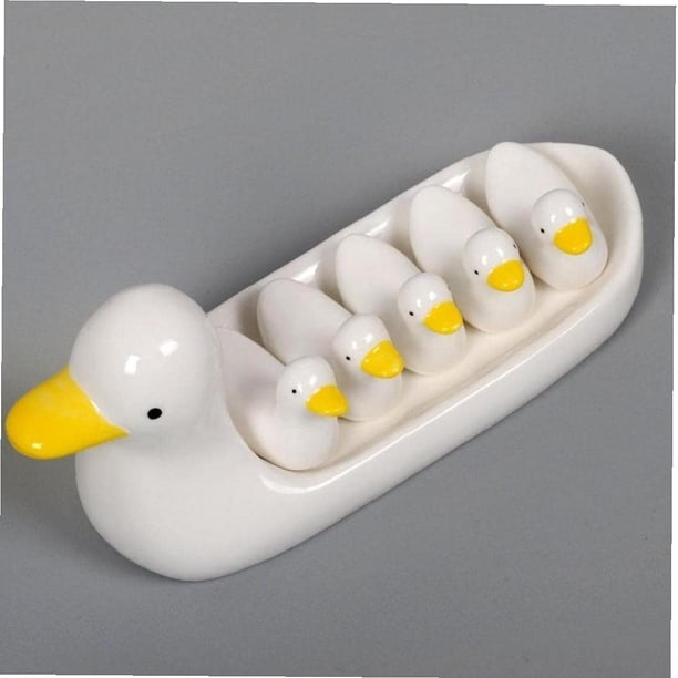 6 Pieces Funny Duck Chopstick Rest Knife Holder Set, Spoon Fork