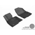 thumbnail image 2 of 3D MAXpider 2014-2022 Fits Mazda Mazda3 Fits Mazda6 Kagu 1st Row Black Carbon Fiber Embossed Pattern Floor Mat L1MZ04011509, 2 of 3