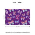thumbnail image 2 of Placemats Set of 4 / 6, Bright Butterflies Placemats for Dining Table Indoor/Outdoors Heat Resistant Washable Placemats 18" x 12", 2 of 8