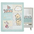 Lambs & Ivy Disney Baby Winnie the Pooh Hugs 3Piece Blue Nursery Crib