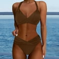 thumbnail image 2 of KONDYS Women Two Piece Bathing Suits Push Up Bikini Set Swimsuit Vintage Swimwear Stylish Breathable Women's Swimwear, 2 of 5