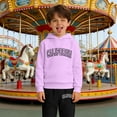 thumbnail image 2 of Autumn Winter Girls' 2-Piece Hoodie Pullover & Sweatpants Set – Long Sleeve Casual Outfit with Letter Print, Hooded Toddler Fall Winter Wear, 2 of 6