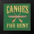 thumbnail image 2 of Marrott, Stephanie 12x12 Black Modern Framed Museum Art Print Titled - Canoes For Rent, 2 of 5