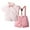Pink, variant on Kaemgyyd Baby Boy Clothes 2 Piece Outfits Infant Newborn Formal Shirt with Suspender Shorts Toddler Summer Suit Set 1-6 T