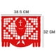 thumbnail image 3 of Papel Picado Religioso | Guirnaldas | Enramado | 5 tiras de 5 metros | diseño religioso rojo y blanco con colores vibrantes | enramada mexicana artesanal | decoración de plastico picado, 3 of 6