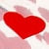 Canopi 52" Auto Open Red Hearts Bubble Umbrella