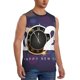 thumbnail image 2 of Fotbe 2025 Happy New Year 4 Men's Camiseta sin Mangas Estampada para Hombres, Playera Casual para Gimnasio, Entrenamiento, Playa-Medium, 2 of 7
