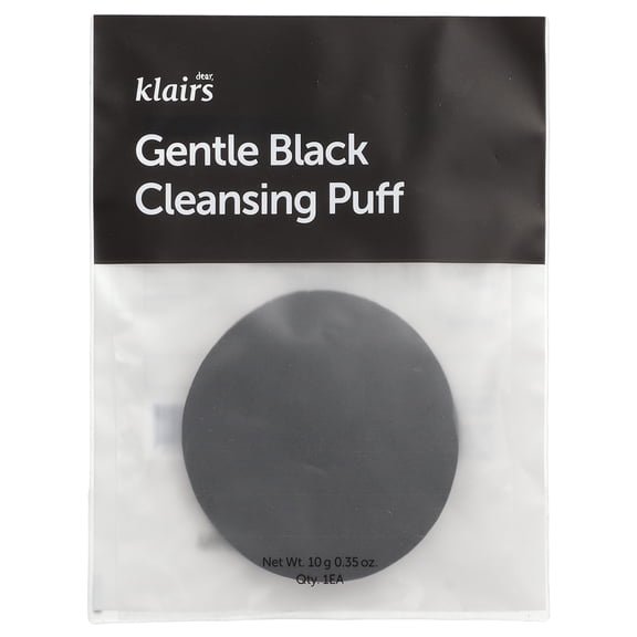 Dear, Klairs Gentle Black Cleansing Puff, 1 Puff