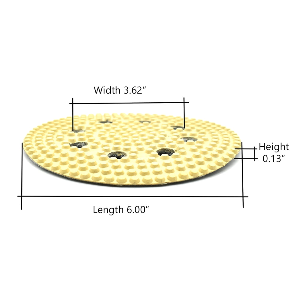 Specialty Diamond BRTD6800 6 Inch 800 Grit Thin Dry Pad for Orbital Sanders