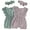 Green + Purple, variant on WIBACKER 2-Pack Newborn Baby Girls Romper Toddler Thin Lace Outfit Summer Clothes with Headband