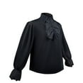 thumbnail image 3 of Womens Victorian Long Sleeve Pirate Shirt Ruffle Collared Blouse Vintage Gothic Medieval Renaissance Tops, 3 of 6