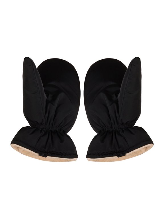 Down Mittens Cold Weather Gloves Lightweight Duck Down Comfortable Thickened for Black