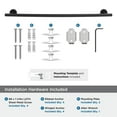 thumbnail image 6 of Amerock Arrondi Matte Black 24 inch (610mm) Towel Bar, 6 of 9