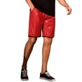 thumbnail image 5 of INSPIRE CHIC Men's Metallic Above Knee Clubwear Sparkly Sequins Shorts 30 Red, 5 of 6