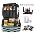 thumbnail image 5 of Makeup Train Case with Adjustable Dividers,Cosmetic Bag Portable Portability Bag Case Gifts Pattern Of Snowflakes, 5 of 8