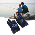 thumbnail image 3 of Gants de Pêche Bleus, Gants de Pêche Extérieurs à Écran Tactile Résistants à l'Usure Antidérapants pour la Pêche, 3 of 8