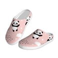 thumbnail image 2 of Wukai Panda Print Women's Indoor Bedroom Slipper Slip On Shoes, Unisex House Shoes with Anti-Skid Sole for Men, Gift for Women Men-13, 2 of 7