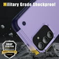 thumbnail image 5 of SaniMore for Samsung Galaxy A14 5G Case 6.6 inch 2023, Military Grade Shockproof Cover Heavy Duty Hybrid Soft TPU+Hard PC Case Non-Slip Gripping Case with Hidden Kickstand, Lightpurple, 5 of 8