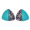 thumbnail image 2 of U8MO 5pcs Colorful Resin Triangle Pendants Smooth Charms Jewelry Craft Making 45~46mm-DarkTurquoise, 2 of 2