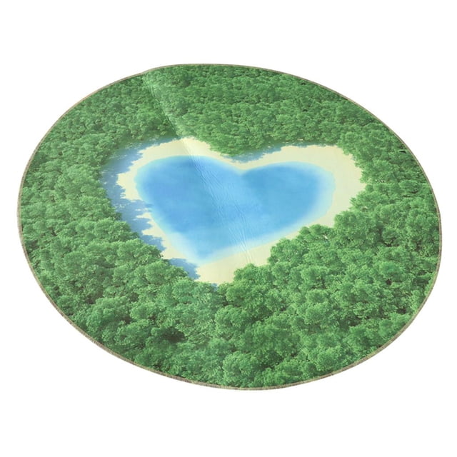 Abbracc Tapis Rond pour Bébé Tapis de Sol Amour Mer 100cm