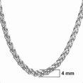 thumbnail image 2 of Elegant Statement Necklace Long Chain Platinum Necklace Silver Chain for Men, 2 of 5