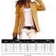 thumbnail image 2 of Blusa Mangas Largas Blazer casual para mujer Color caramelo Moda Trabajo Oficina Chaquetas Ropa femenina (Amarillo XL) Ygjytge Amarillo T XL para Mujer, 2 of 7