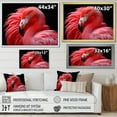 thumbnail image 4 of Designart "Flamingos In Blush" Animals Flamingo Floater Framed Wall Art Living Room, 4 of 5