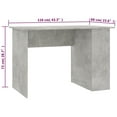 thumbnail image 4 of vidaXL Desk Concrete Grey 110x60x73 cm Engineered Wood, 4 of 4