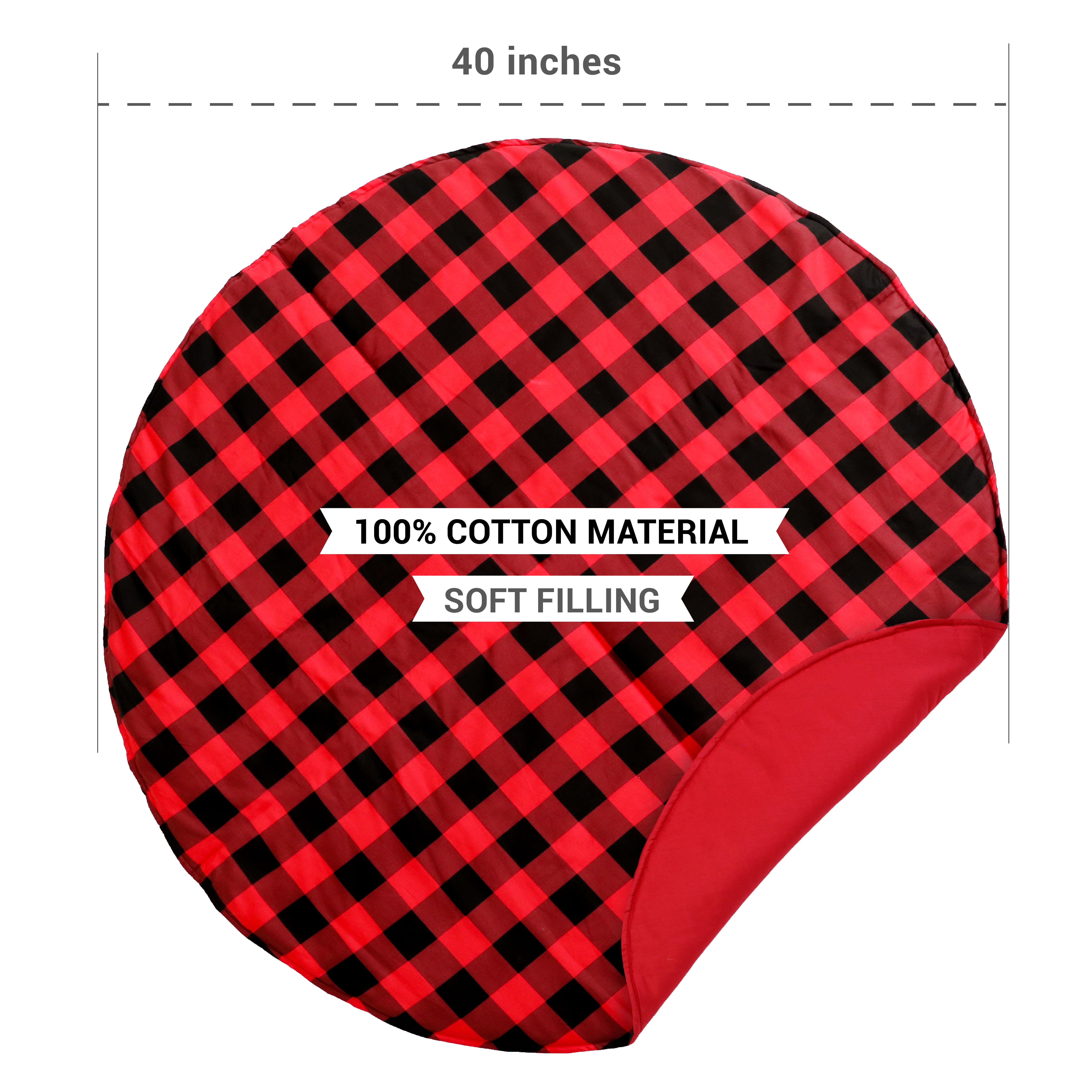 Red Plaid Play Mat