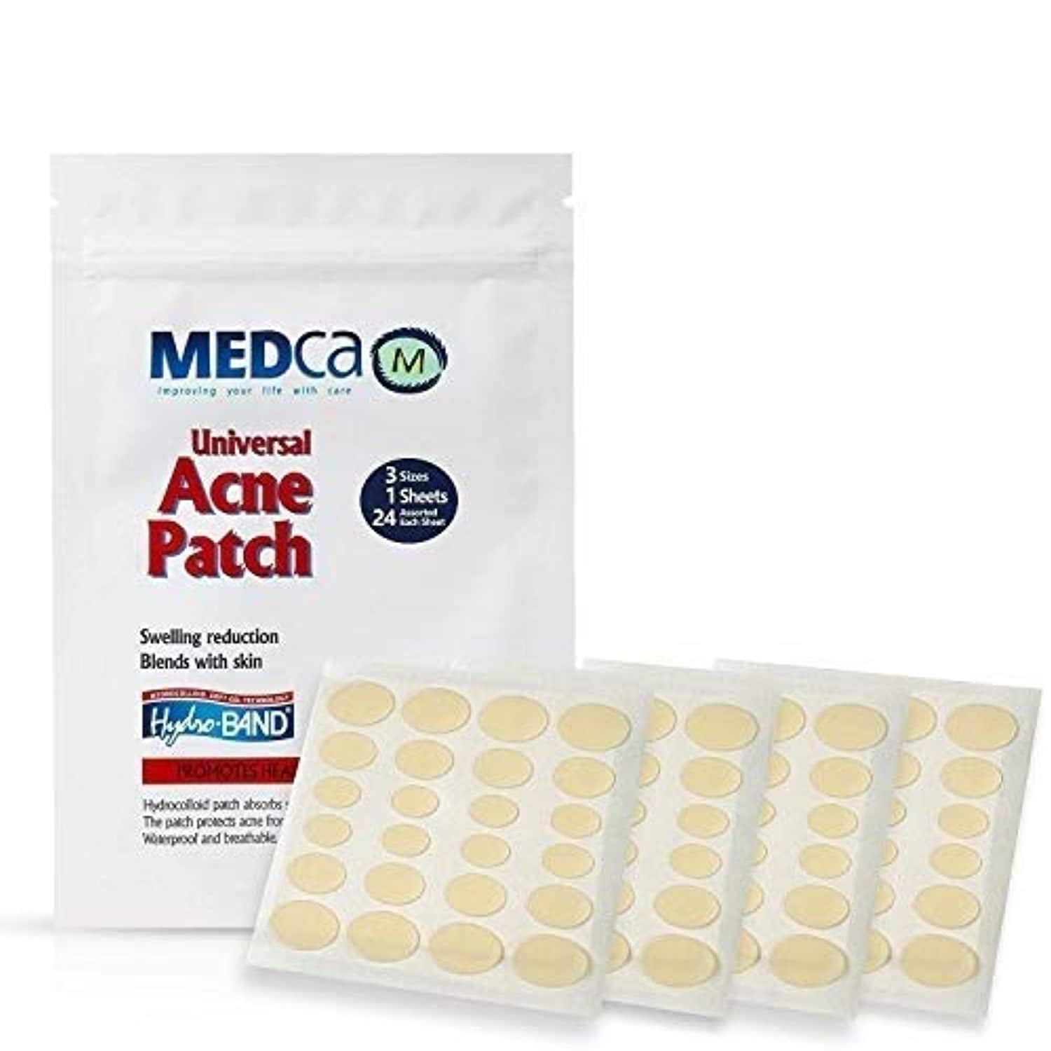 MEDca Acne Absorbing Covers - Hydrocolloid Acne Care Bandages (96 Count) for Face & Skin Spot Pore Patch Conceals
