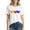 White, variant on Zunfeo Short SLeeve T Shirts for Women Cozy Summer Tops 2025 Crew Neck Valentine's Day Graphic T Shirts White S