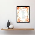 thumbnail image 4 of The 10 Ten Commandments Orange Exodus Old Testament Jesus Christ Christian Bible Faith God Quote Revelations Flowers Artwork Art Print Framed Poster Wall Decor 12x16 inch, 4 of 5
