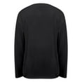 thumbnail image 5 of Telankuip Womens Long Sleeve Oversized T Shirts Basic Solid Color Crewneck Workout Tee Tops 2025 Fall Winter Loose Fit Casual Stylish Workout Clothes Black S, 5 of 6